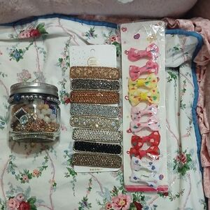 ♡Kendra Scott Mommy And Me Jewelry Jar & Vintage Hair Accessories Set♡ No Bundle